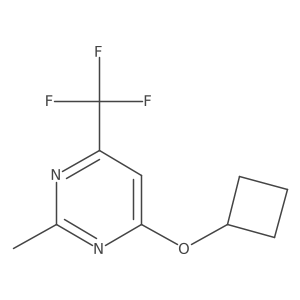 4-Cyclobutoxy-2-methyl-6-(trifluoromethyl)pyrimidine结构式
