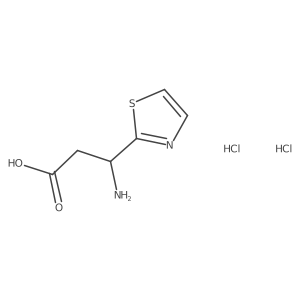 3-Amino-3-(thiazol-2-yl)propanoic acid dihydrochloride结构式
