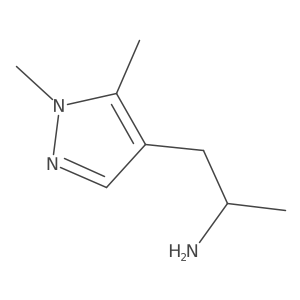(2S)-1-(1,5-dimethyl-1H-pyrazol-4-yl)propan-2-amine Structure