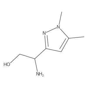 (2S)-2-amino-2-(1,5-dimethyl-1H-pyrazol-3-yl)ethan-1-ol结构式