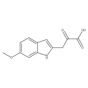 3-(6-methoxy-1H-indol-2-yl)-2-oxopropanoic acid结构式
