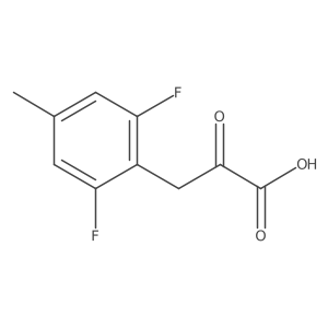 3-(2,6-Difluoro-4-methylphenyl)-2-oxopropanoic acid结构式
