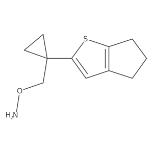 O-[(1-{4H,5H,6H-cyclopenta[b]thiophen-2-yl}cyclopropyl)methyl]hydroxylamine Structure