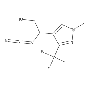 2-azido-2-[1-methyl-3-(trifluoromethyl)-1H-pyrazol-4-yl]ethan-1-ol Structure