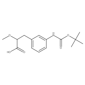 3-(3-{[(Tert-butoxy)carbonyl]amino}phenyl)-2-methoxypropanoic acid结构式