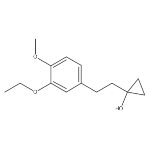 1-[2-(3-Ethoxy-4-methoxyphenyl)ethyl]cyclopropan-1-ol Structure