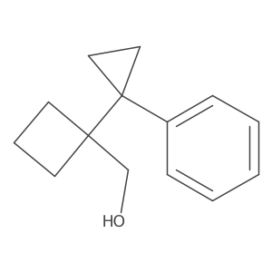 [1-(1-Phenylcyclopropyl)cyclobutyl]methanol Structure