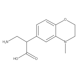 3-amino-2-(4-methyl-3,4-dihydro-2H-1,4-benzoxazin-6-yl)propanoic acid结构式