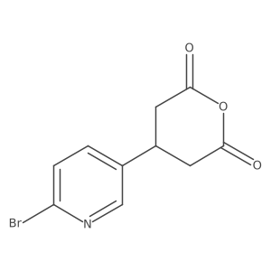 4-(6-Bromopyridin-3-yl)oxane-2,6-dione Structure
