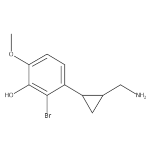 3-[2-(Aminomethyl)cyclopropyl]-2-bromo-6-methoxyphenol Structure