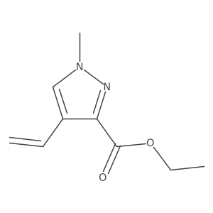 ethyl 4-ethenyl-1-methyl-1H-pyrazole-3-carboxylate结构式