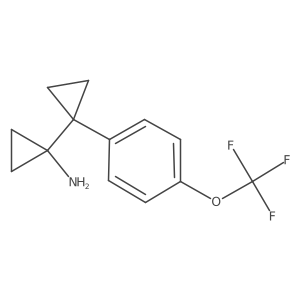 1-{1-[4-(Trifluoromethoxy)phenyl]cyclopropyl}cyclopropan-1-amine结构式