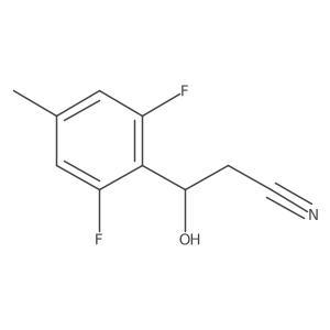 3-(2,6-Difluoro-4-methylphenyl)-3-hydroxypropanenitrile Structure