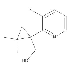 [1-(3-Fluoropyridin-2-yl)-2,2-dimethylcyclopropyl]methanol Structure