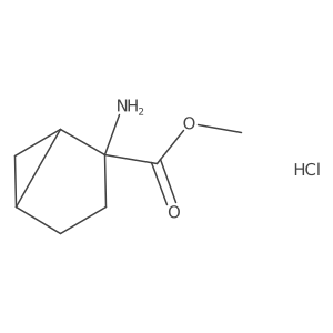 Methyl 2-aminobicyclo[3.1.0]hexane-2-carboxylate hydrochloride结构式