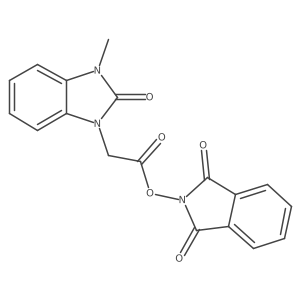 1,3-dioxo-2,3-dihydro-1H-isoindol-2-yl 2-(3-methyl-2-oxo-2,3-dihydro-1H-1,3-benzodiazol-1-yl)acetate Structure