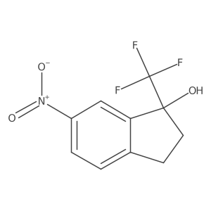 6-Nitro-1-(trifluoromethyl)-1-indanol Structure
