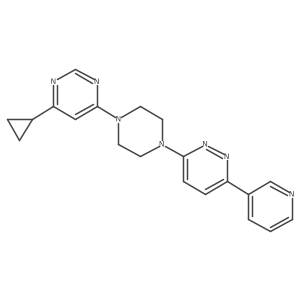 4-Cyclopropyl-6-{4-[6-(pyridin-3-yl)pyridazin-3-yl]piperazin-1-yl}pyrimidine Structure