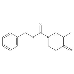 benzyl (3S)-3-methyl-4-oxo-piperidine-1-carboxylate结构式