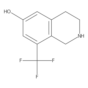 8-(trifluoromethyl)-1,2,3,4-tetrahydroisoquinolin-6-ol Structure