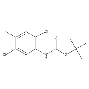 tert-butyl N-(5-chloro-2-hydroxy-4-methylphenyl)carbamate结构式