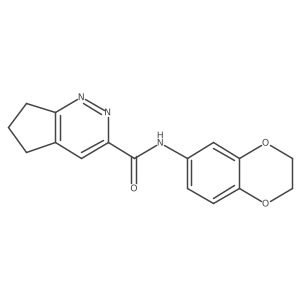 N-(2,3-dihydro-1,4-benzodioxin-6-yl)-5H,6H,7H-cyclopenta[c]pyridazine-3-carboxamide Structure