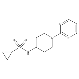 N-[1-(pyrimidin-2-yl)piperidin-4-yl]cyclopropanesulfonamide Structure