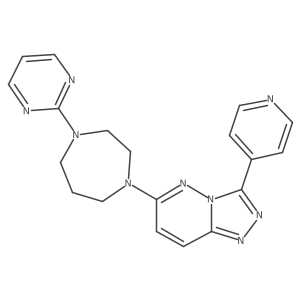 1-[3-(Pyridin-4-yl)-[1,2,4]triazolo[4,3-b]pyridazin-6-yl]-4-(pyrimidin-2-yl)-1,4-diazepane结构式