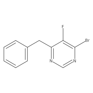 4-Benzyl-6-bromo-5-fluoropyrimidine Structure