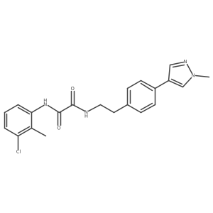 N-(3-chloro-2-methylphenyl)-N'-{2-[4-(1-methyl-1H-pyrazol-4-yl)phenyl]ethyl}ethanediamide Structure