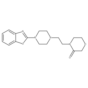 4-{2-[4-(1,3-Benzoxazol-2-yl)piperazin-1-yl]ethyl}morpholin-3-one结构式