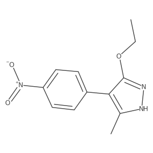 3-Ethoxy-5-methyl-4-(4-nitrophenyl)-1H-pyrazole结构式