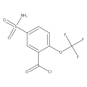 5-Sulfamoyl-2-(trifluoromethoxy)benzoyl chloride结构式