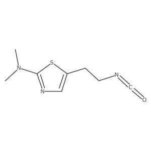 5-(2-isocyanatoethyl)-N,N-dimethyl-1,3-thiazol-2-amine Structure