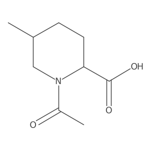 rac-(2R,5S)-1-acetyl-5-methylpiperidine-2-carboxylic acid Structure