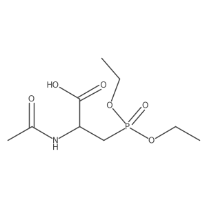 3-(Diethoxyphosphoryl)-2-acetamidopropanoic acid Structure