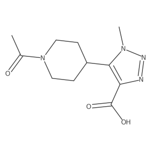5-(1-acetylpiperidin-4-yl)-1-methyl-1H-1,2,3-triazole-4-carboxylic acid结构式