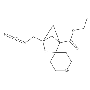 Ethyl 4-(azidomethyl)-3-oxaspiro[bicyclo[2.1.1]hexane-2,4'-piperidine]-1-carboxylate Structure