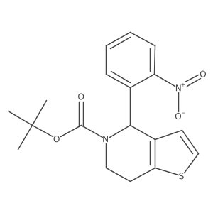 tert-butyl 4-(2-nitrophenyl)-4H,5H,6H,7H-thieno[3,2-c]pyridine-5-carboxylate结构式