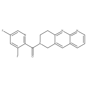 3,5-difluoro-2-{6H,7H,8H,9H-pyrido[2,3-b]1,6-naphthyridine-7-carbonyl}pyridine Structure