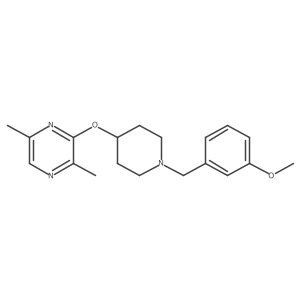 3-({1-[(3-Methoxyphenyl)methyl]piperidin-4-yl}oxy)-2,5-dimethylpyrazine Structure
