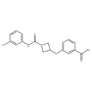 4-({1-[(3-Chlorophenyl)carbamoyl]azetidin-3-yl}oxy)pyridine-2-carboxamide Structure
