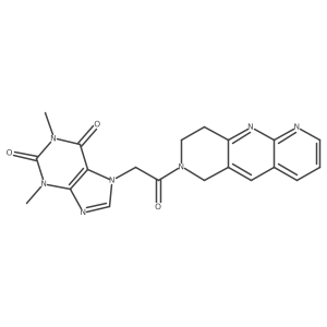1,3-dimethyl-7-(2-oxo-2-{6H,7H,8H,9H-pyrido[2,3-b]1,6-naphthyridin-7-yl}ethyl)-2,3,6,7-tetrahydro-1H-purine-2,6-dione Structure