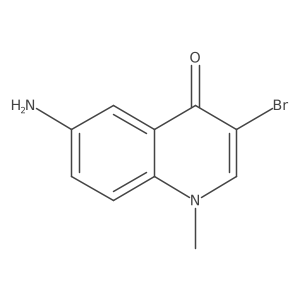 6-Amino-3-bromo-1-methyl-1,4-dihydroquinolin-4-one结构式