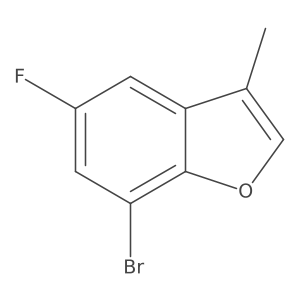 7-bromo-5-fluoro-3-methyl-benzofuran Structure