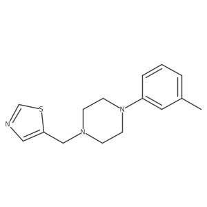 1-(3-Methylphenyl)-4-[(1,3-thiazol-5-yl)methyl]piperazine Structure
