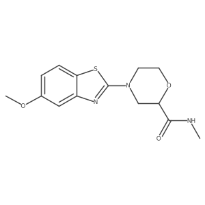 4-(5-methoxy-1,3-benzothiazol-2-yl)-N-methylmorpholine-2-carboxamide Structure