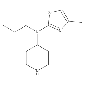 N-(4-Methyl-2-thiazolyl)-N-propyl-4-piperidinamine结构式