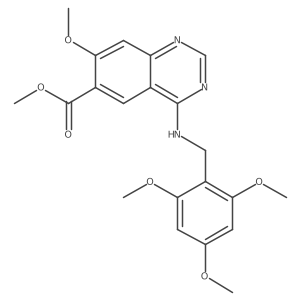 Methyl 7-methoxy-4-(2,4,6-trimethoxybenzylamino)quinazoline-6-carboxylate结构式