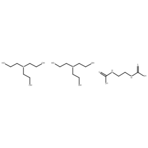 2-[Bis(2-hydroxyethyl)amino]ethanol;2-(dithiocarboxyamino)ethylcarbamodithioic acid结构式